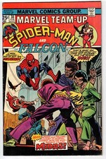 MARVEL TEAM-UP #30 1975 SPIDEY FALCON 1ST APPEARANCE MIDAS BRONZE AGE NICE!