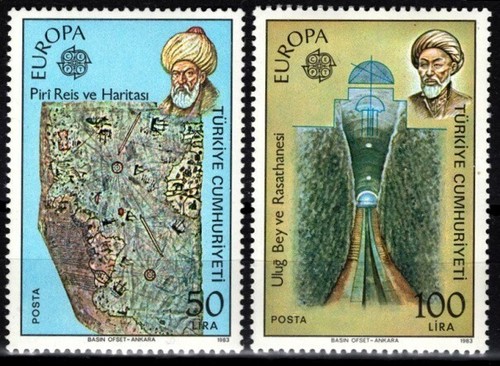 Turkey 1983 europa famous - 1983, europa,