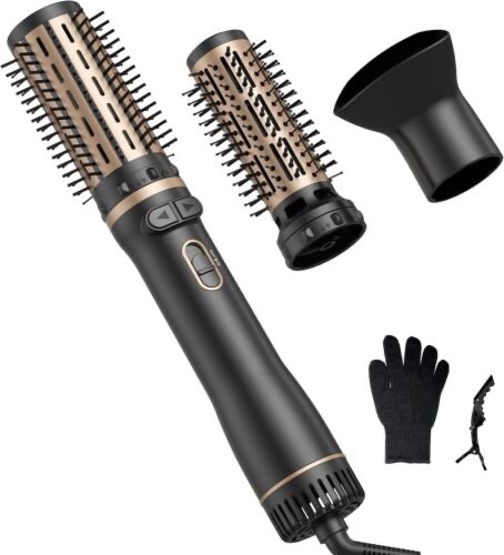 Rotating hair dryer - rotating, brush
