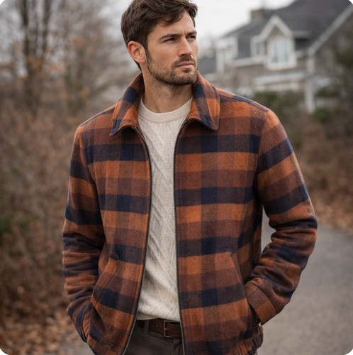 Murano zip front wool blend - murano,