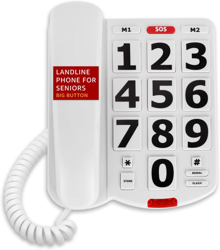Big button desktop phone - button,