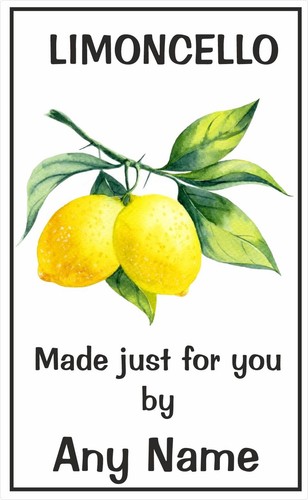 Personalised limoncello - personalised,