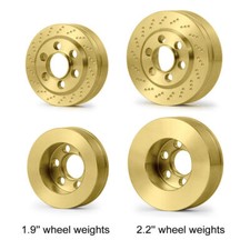 Brass 1.9/2.2" Crawler Wheels