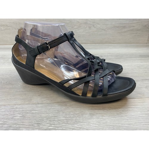 Ecco women black leather - black,