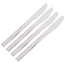 4x Stainless Steel Dinner