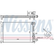 1X NISSENS RADIATOR ENGINE