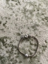 Pandora silver bracelet with 3