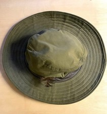 Genuine Vintage Barbour Drover Hat Green Large