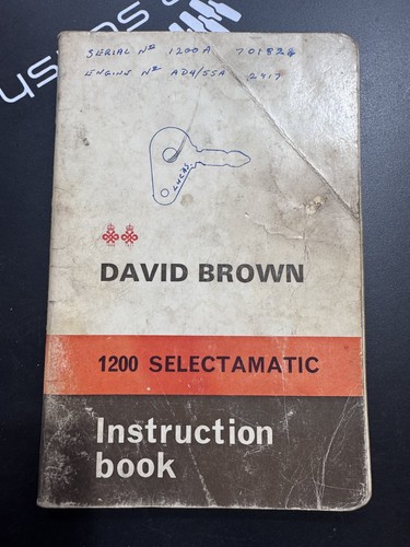David brown instruction book - david,