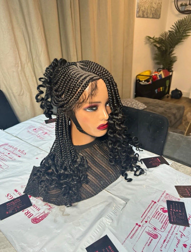 Women glueless braided - women’s, wig