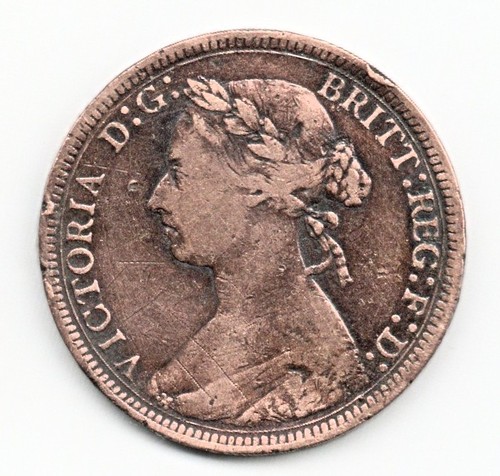 1886 victorian halfpenny - 1886,