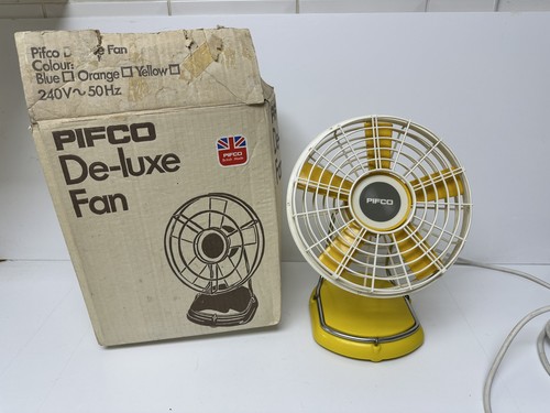 Vintage pifco deluxe desk fan - pifco,