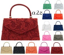 Women's Lace Satin Clutch Bag
