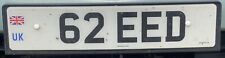 G Reed Greed 62EED Private Personal Cherished Reg Registration Number Dateless