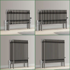Raw Metal Traditional 2 3 4 Column Radiator Horizontal Cast Iron Style Rads UK