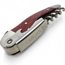 Laguiole L’eclair Corkscrew Wine Opener Waiter’s Friend in Stainless Steel, Wood