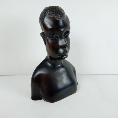 African head figure carved - african,