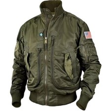 Mens⭐Flight Air Force Pilot Flying Army Military Outwear Bomber MA-1 Jacket Coat