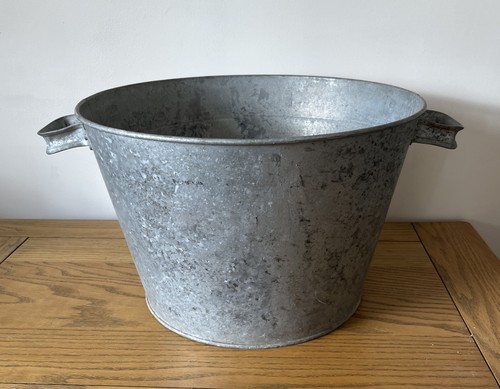 Vintage galvanised container - vintage,