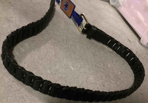Black leather belts - 5,