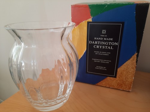 Dartington crystal vase medium - crystal,