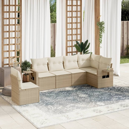 Garden sofa set beige - beige,, cream