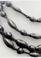Victorian ebony wood beaded - victorian,