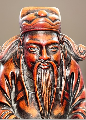 Netsuke vintage japanese red - vintage,