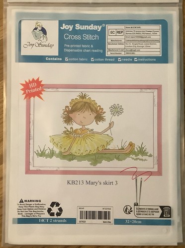 Pre printed cross stitch kit - stitch,