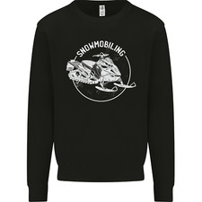 Winter Sports A Snowmobile Kids Sweatshirt Jumper