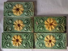 Antique tiles x2 fireplace