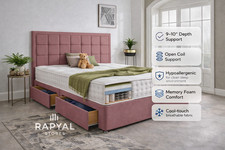 PLUSH DIVAN BED SET WITH