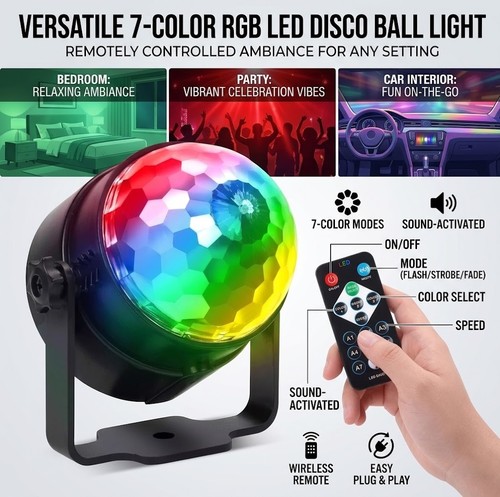 10w led disco ball - led, rgb