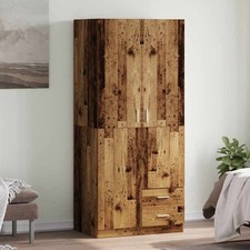 Svvalka Wardrobe Old Wood 80x52x180 cm Engineered Wood