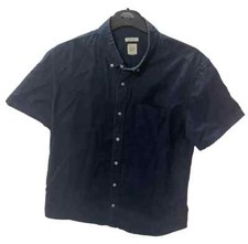 Gap Shirt Standard Dark Blue Short Sleeve Cotton Size Large Men's