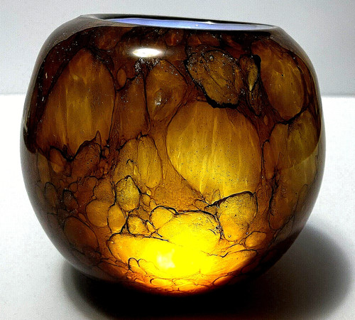 Fused crackle glass - fused, glass,