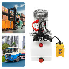 7*7.5*16.5inch Acting Hydraulic Pump For Dump Trailer Power Unit 12v White