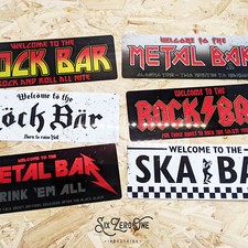 ROCK BAR Welcome Metal Sign