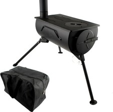Camping Wood Burning Stove Outdoor Portable Firepit BBQ Tent Freestanding Bag NJ