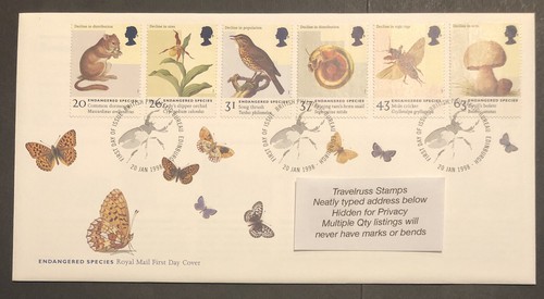 1998 fdc endangered - 1998,