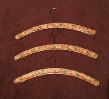 Lot Of  3 Vintage Wooden Trouser Pants Clamp Hangers (JL)