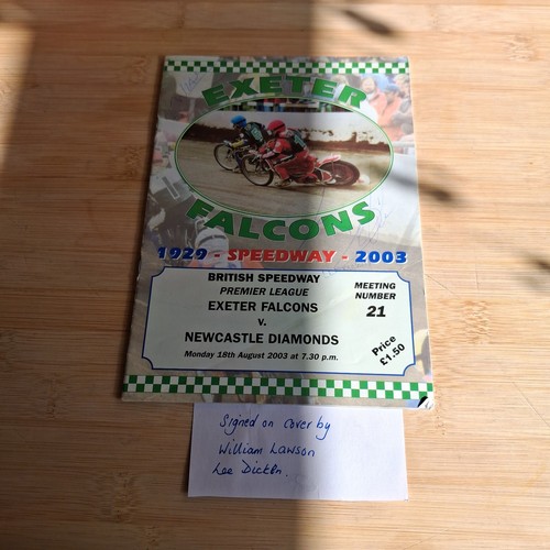 Exeter speedway program - exeter,