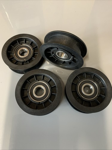 Flat idler jockey belt pulley - flat,