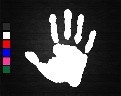 Hand print vinyl decal sticker - hand,