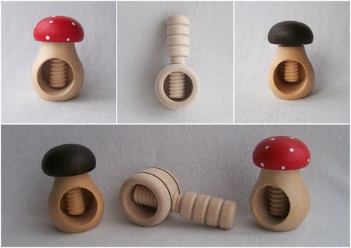 Wooden traditional mushroom - wooden,