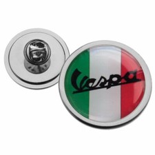 VESPA SCOOTER ITALIAN FLAG  METAL TIE PIN
