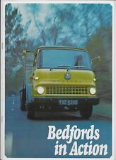 1970 "Bedfords in Action" brochure: Bedford TK, KM, MK, etc., trucks & lorries