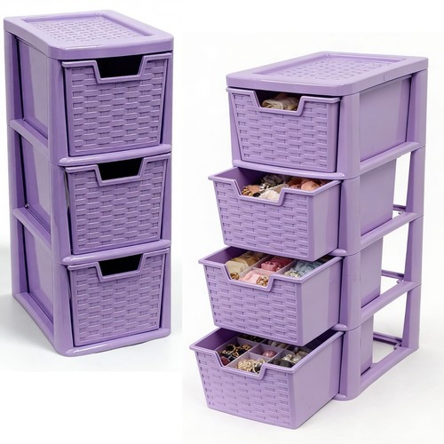 Medium plastic rattan storage - plastic,