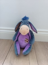 Winnie the Pooh Eeyore Donkey Soft Plush Toy by The Disney Store 12 inch tall