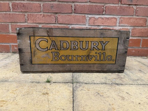 Antique wooden advertising box - advertising,
